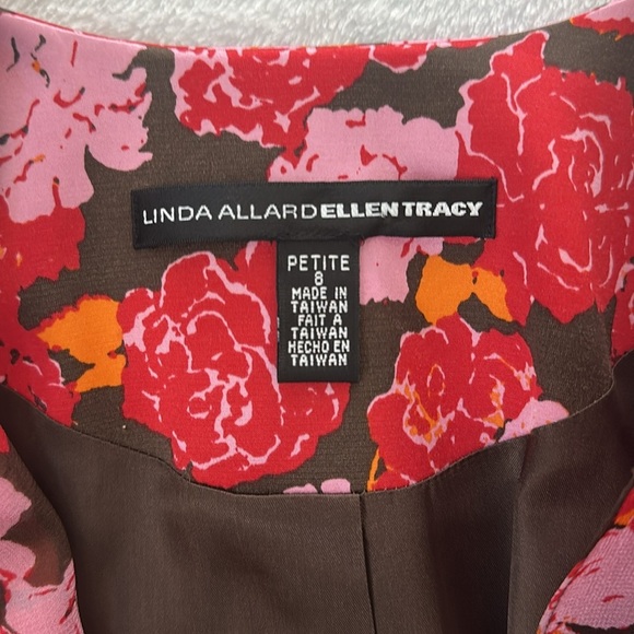 Women’s Silk Blazer Silk Sleeveless Top Floral Tapestry Feminine Office Set 8P - Picture 11 of 15